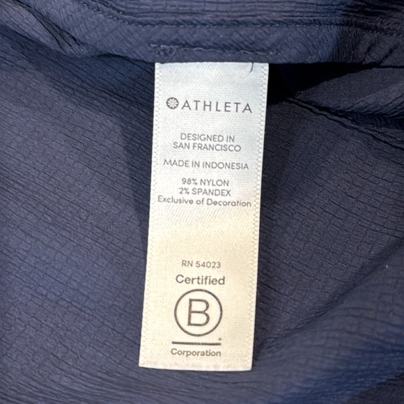 ATHLETA Women’s Bomber Jacket Navy Blue Size M - Picture 6 of 7